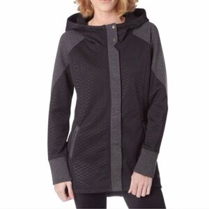 The North Face Women's Recover-Up Quilted Jacket in black and gray (size S)